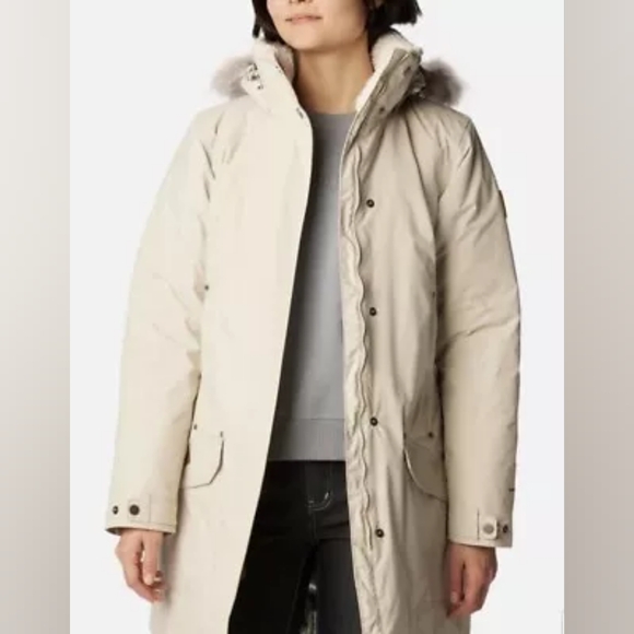🐢 NWT Columbia Women’s Icelandite Turbodown Jacket Cream XL - Picture 4 of 17